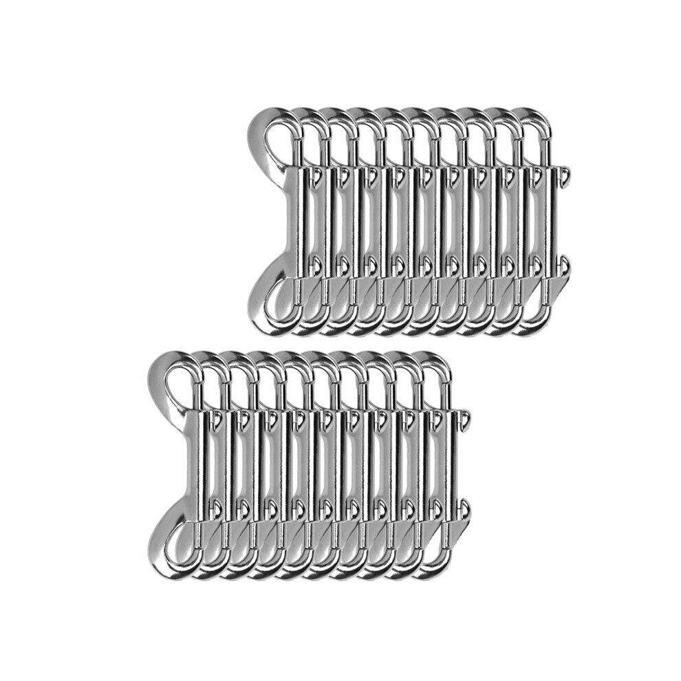 20 Pcs Double Ended Snaps,3.5 Inch Zinc Alloy Trigger Metal Clip,Snap Hooks For Pet Leash,Water Bucket Hooks, Key Holder 4712918030654