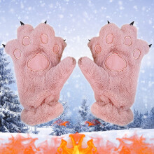Pet Paw Gloves Full Finger | Animal Claw Design | Warm Plush Winter Hand Protection | 1 Piece