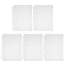 Photo Album Refill Pages 6-Ring Binder 50 pcs