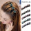 Crystal Stone Braided Hair Clips Double Bangs Set N4 1