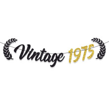 50. születésnapi dekorációk - Vintage1975 banner 50. születésnapi dekorációhoz