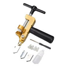 1set Tegelsnijder 2 in 1 Glazen Tegelsnijder Handmatige Geglazuurde Tegels Spiegel Snijmachine Opener Huisverbetering Zwart