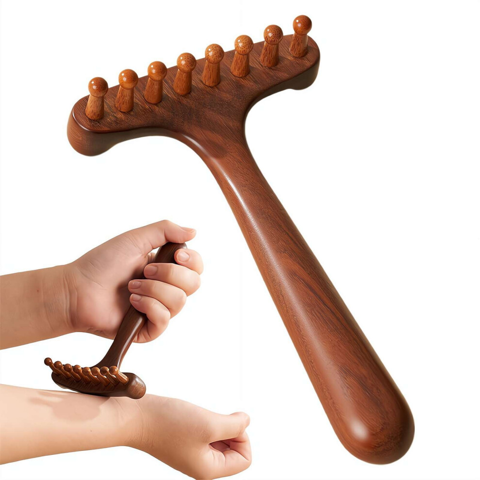 1 PCS Meridian Massage Comb, Functional Handheld Head Comb, Protable Scratcher Massager for Back, Legs, and Feet
