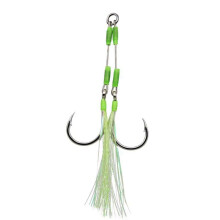 Fishing Tackle Auxiliary Hooks Stainless Steel Lighted Tube Solid Ring Tackle Boat Tackle