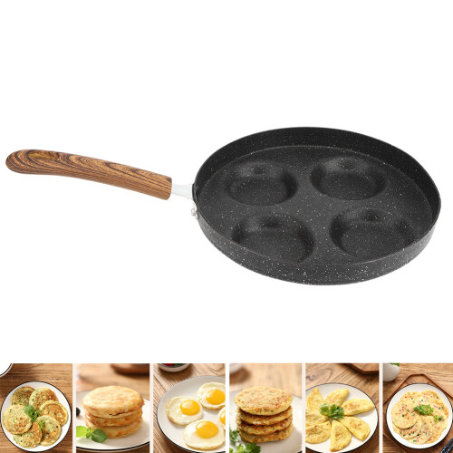 Easy Cleaning Kitchen Tool, Non-stick Egg Frying Pan, Breakfast Skillet For Efficient Simultaneous Cooking, Riveted Handle Ensures Durability And 2