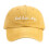 Dames baseballpet van corduroy, geel, one size 1