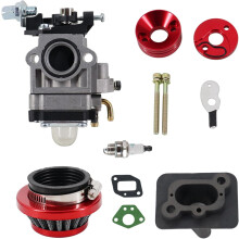 15mm Carburetor Kit with Air Filter and Intake Pipe for