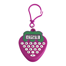 Mini Pocket Calculator with Key Ring, Strawberry Design – Portable Electronic Calculator for Students & Home Use
