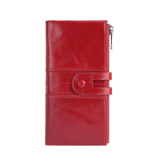 Women's Wallet, Large Capacity,top Layer Cowhide, Anti-theft Card Swiping Rfid Genuine Leather Wallet/7.5 * 3.9in