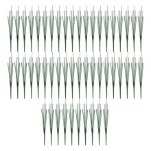 50Pcs 14 Inches Dark Green Floral Wire Stems Floral Wire for Plastic Artificial Flower Crafts DIY