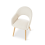 (Off-White, Set of 2) Corduroy Dining Chairs with Wooden Legs - GOEURVANT 5