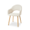 (Off-White, Set of 2) Corduroy Dining Chairs with Wooden Legs - GOEURVANT 7