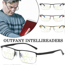 Lesebrille mit automatischem Zoom, Blaulichtfilterbrille für Senioren