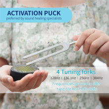 Tuning Forks for Healing(528Hz, 432Hz, 136.1Hz, 128Hz),Weighted & Unweighted Tuning Forks Set for Chakra/Sound/Yoga