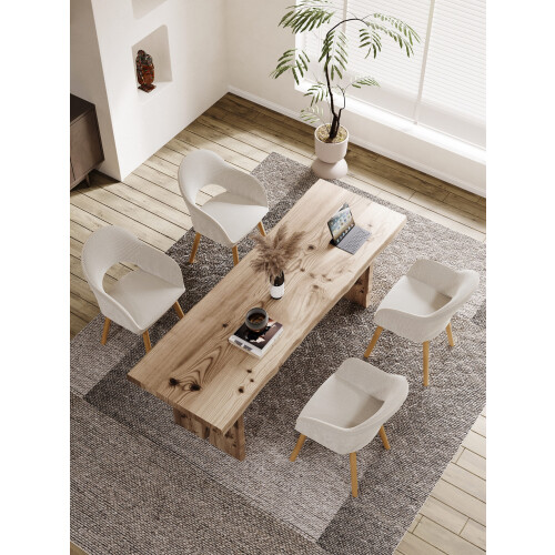 (Off-White, Set of 6) Goeurvant Dining Chairs 1