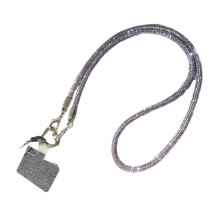 Rhinestones Crossbody Phone Lanyard Adjustable Length Cellphone Chain Colorful Crystal Keychain Accessory for Daily Use