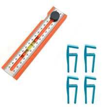 Adjustable Measuring Ruler for Woodworking - Multi-Angle, Foldable, Depth Positioning
