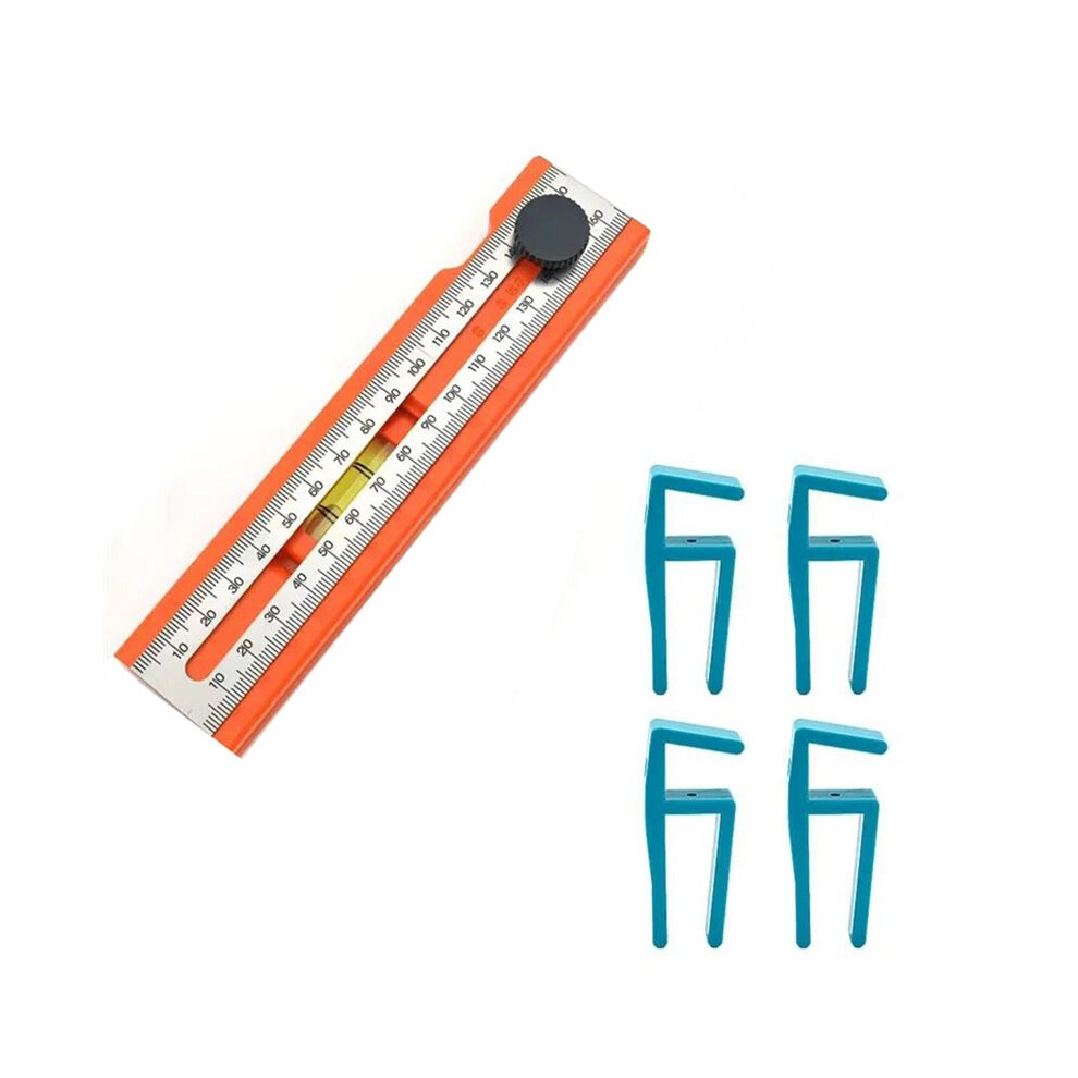 Adjustable Measuring Ruler For Woodworking - Multi-Angle, Foldable, Depth Positioning 6033156903615