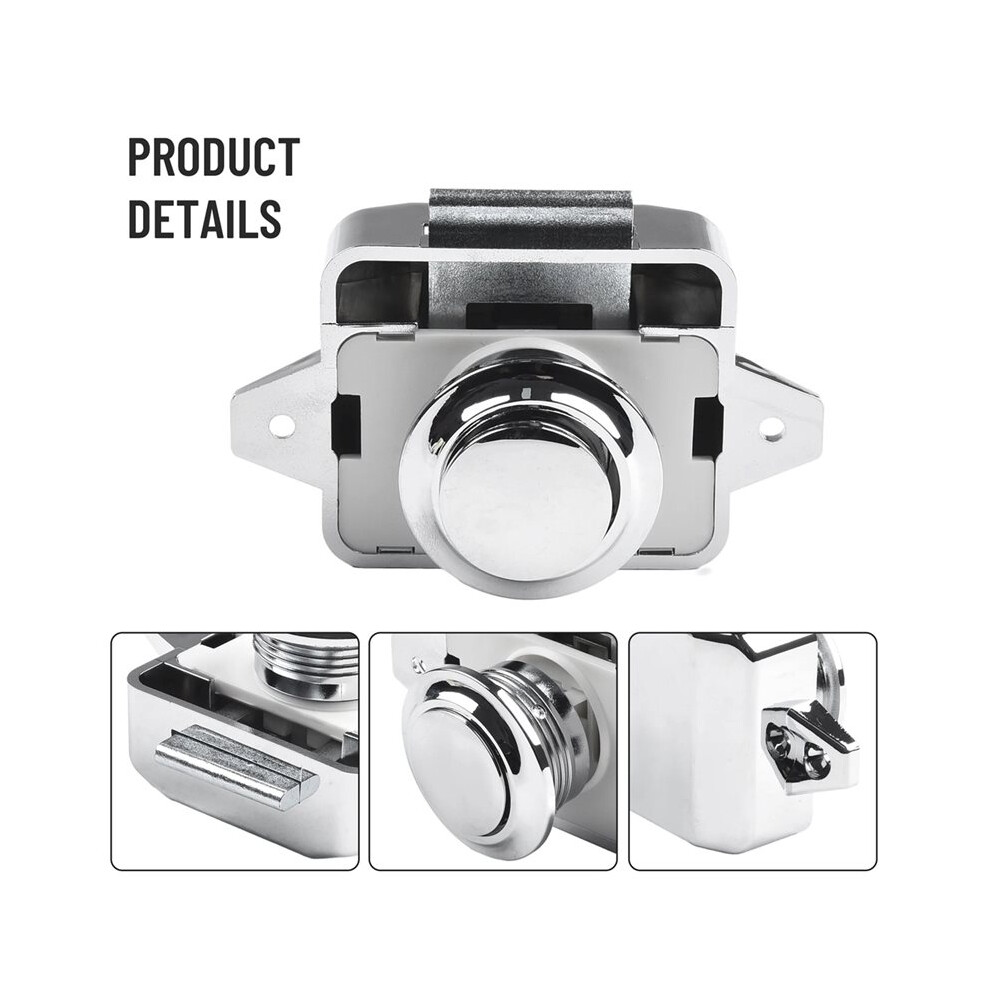 Keyless Rv Push Cabinet Locks Cabinet Door Catches Locks Cupboard Door Motorhome Cabinet Caravan Knob 6033681268654