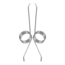 Topbathy 2 stuks zilverkleurige torsieveren voor afvalcontainers, voor betrouwbare reparatie van het deksel