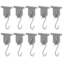 10Pcs Sturdy Metal Awning Hooks for RV Camping Outdoor Hanging Accessories Party Light Hangers and Hat Racks
