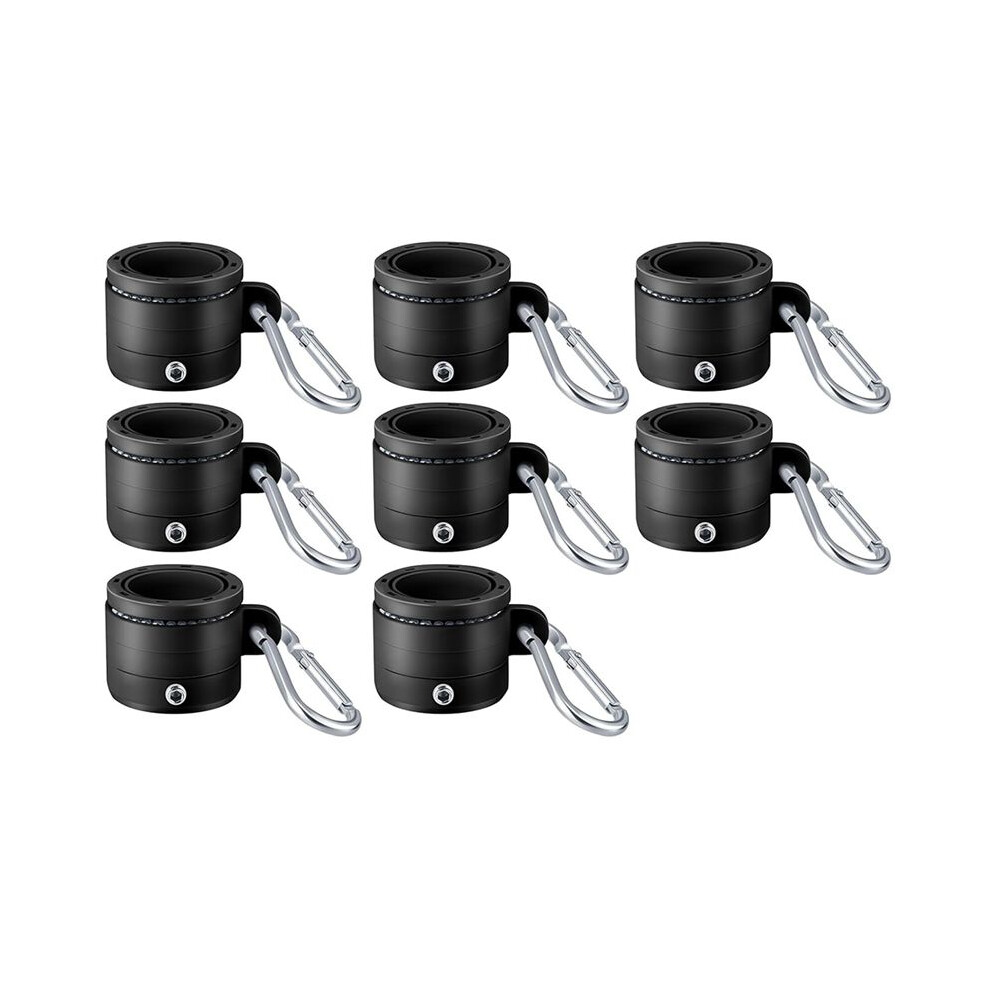 8Pcs Plastic Flag Pole Rings With Bearings 360 Degree Rotating Anti Wrap Flag Mounting Ring For 0.76-1.0In Flag Pole,A 4711724361648