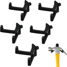 5 Pcs Tool Hooks for Suncast, Double Storage Hanger - Essential Wall Organization Accessories for Shovels, Rakes