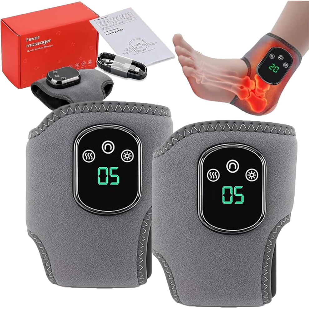 2026 Upgraded Foot Renew, Foot Massager, Portable Wireless Electric Foot Massager for Neuropathy, with 3 Vibration Modes & 5 Heat Levels