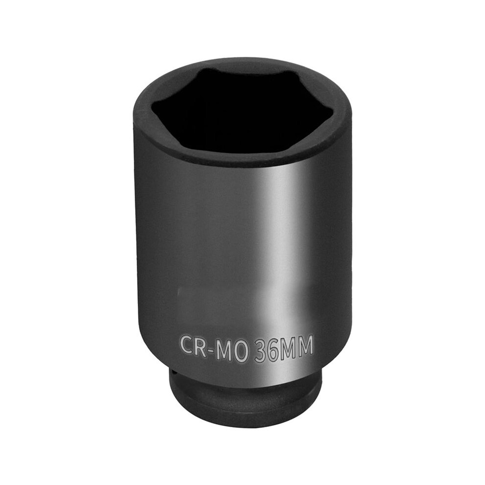 1/2 Inch Drive Impact Socket 36Mm Metric, 6 Point Cr-Mo Deep Impact Socket, 78Mm Length 6031034954940