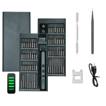 Rechargeable Electric Screwdriver Set with LED Light - 30 Accurate Bits for Mobile, PC Repair, DIY Hand Tools Kit