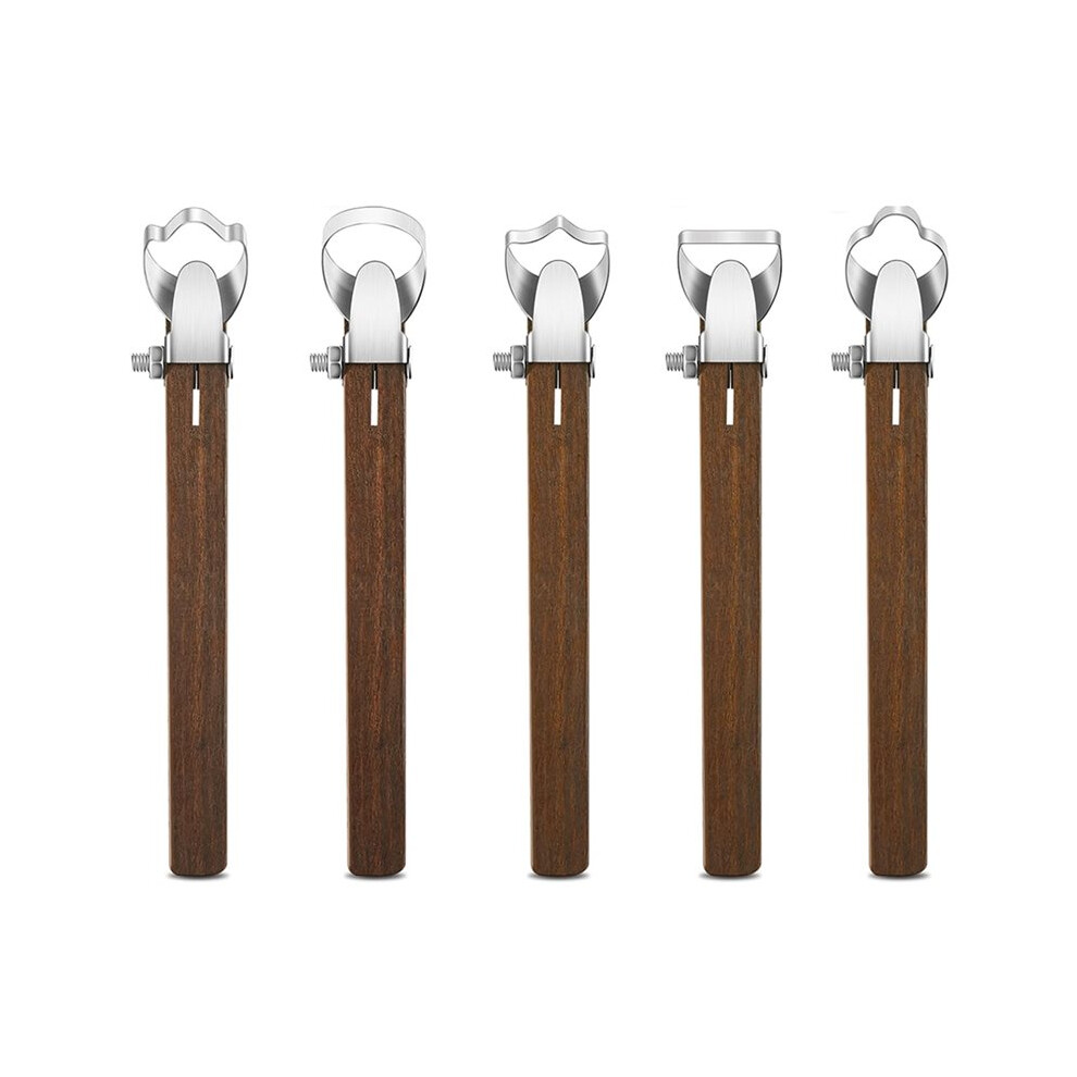 5 Pcs Sculpture Scraper Clay Extruder Tool Pottery Carving Pottery Cup Mug Handgrip Clay Cutters 4711391367158