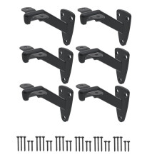 Hand Rail Brackets for Stairs- 6 Pcs Handrail Brackets for Indoor Stairs or Outdoor Stairs Support,Hand Railing Brackets