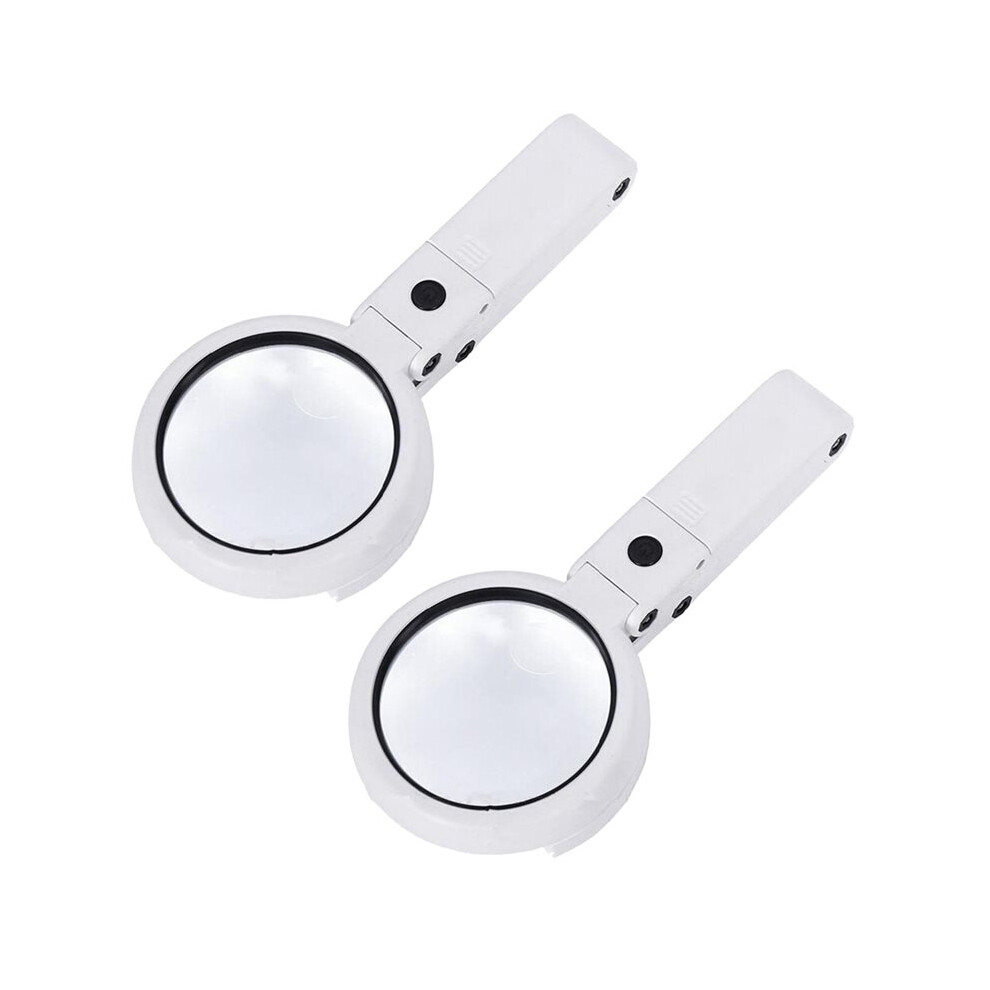 Jojomino Light Illuminated 11X 5X Magnifying Glass Stand Portable Magnifier Handheld Led S Folding Lamp Newspapers