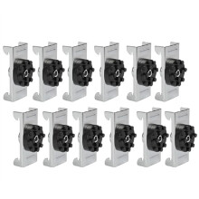 Sound Isolation Clips 12pack Sound Proofing Mounting Clips - Reduces Noise From Noisy Neighbours - Drywall Soundproofing