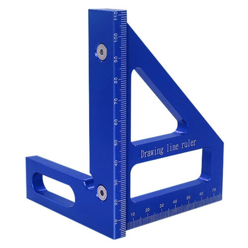 3D Multi-Angle Measuring Ruler, Woodworking Square Protractor, High Accurate Tool for Engineers and Carpenters, 003B
