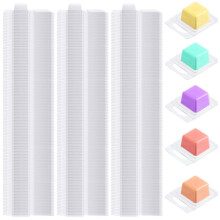 150 PCS Wax Melt Clamshells Mold,Clear Empty Plastic Wax Melt Containers for Wax Melt Wickless Candles Soap Making