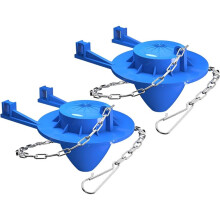 2-Pack Universellt 5 cm Toalettklaffsbyteskit - Rostfri Kedja