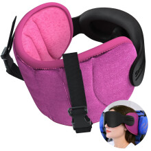 Travel Neck Pillow for Airplanes and Cars with Eye Mask and