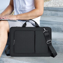 Husă multifuncțională pentru laptop din poliester pentru notebook-uri de 14/15/16 inch, geantă de transport ușoară, cu spațiu de depozitare