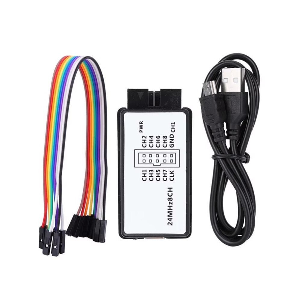 Usb Logic Analyzer Analyzer Microcontroller Arm Fpga Debugging Tool 24M Sampling 8 Channels 6032904578860