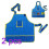 Kids Waterproof Art Apron Blue 2 Pcs 1