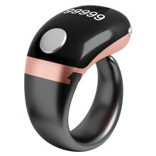 Digital Finger Counter Intelligent APP Counting Type-C Rechargeable Ring BLE Electronic Counter Rose Gold