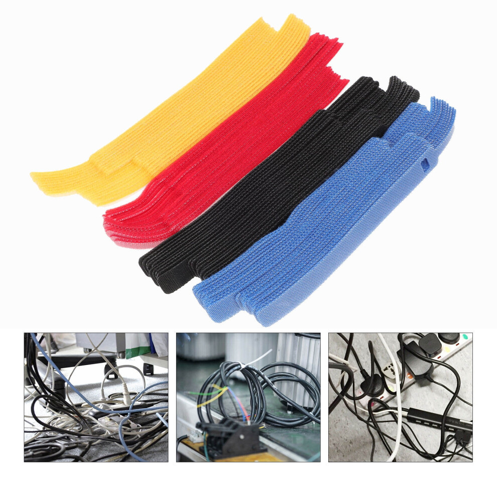 Hemoton 80 Pcs Wraps Cable Tie Cord Management Ties Travel 14.50X1.00x0.10cm 9165521745715