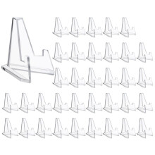 Acrylic Easel Display Stand, 36 Packs, Perfect for Displaying Sports Cards, Coins, Medals and More