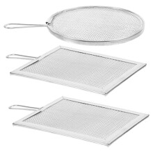 3pcs Stainless Steel Pottery Tools Set - Soil Sieve and Ceramic Glaze Filter for Efficient Sculpting