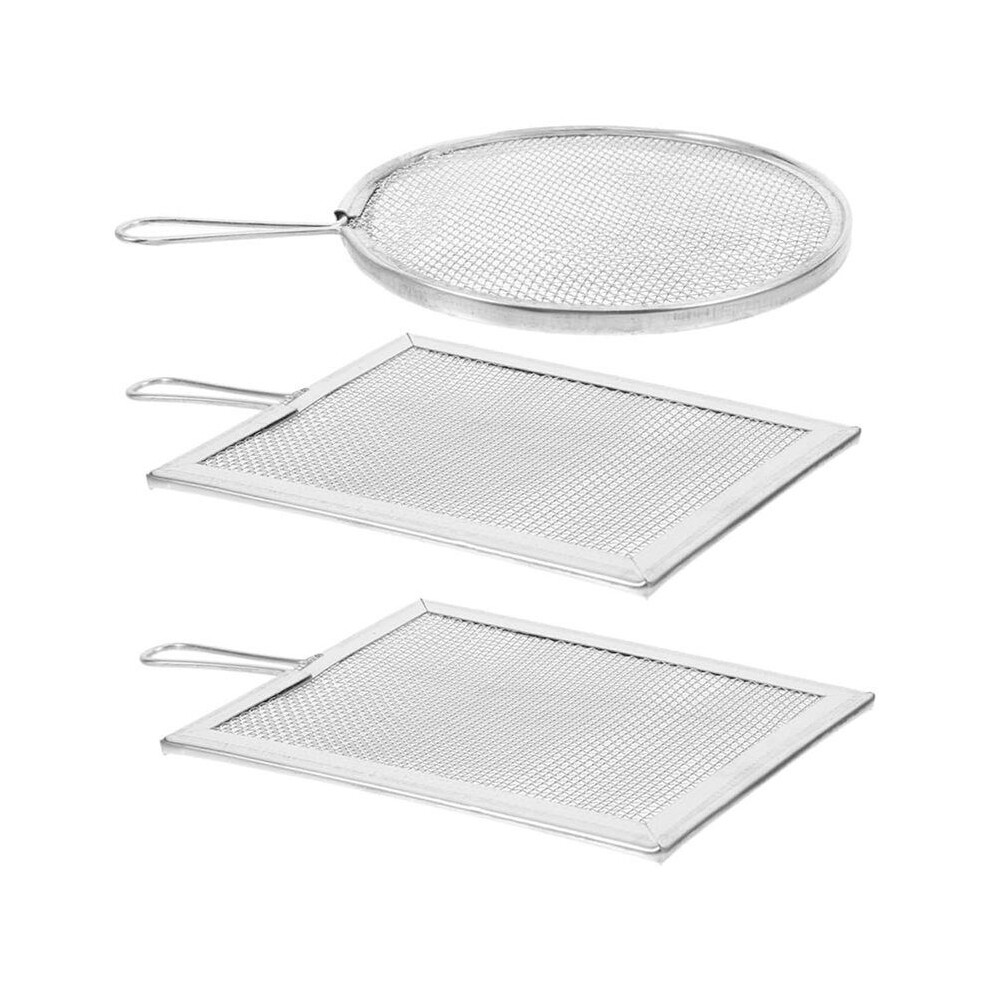 3Pcs Stainless Steel Pottery Tools Set - Soil Sieve And Ceramic Glaze Filter For Efficient Sculpting 6032967642034