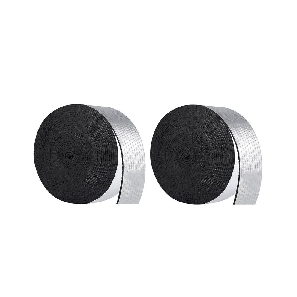 2Pcs Pipe Insulation Wrap Foam Tube Self Adhesive Heat Tape For Water Pipes, Outdoor Foam And Foil 4712901628158