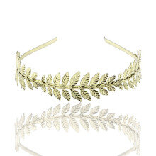 Couronne de cheveux de mariée, déesse romaine, feuille et branche, coiffe délicate style bohème