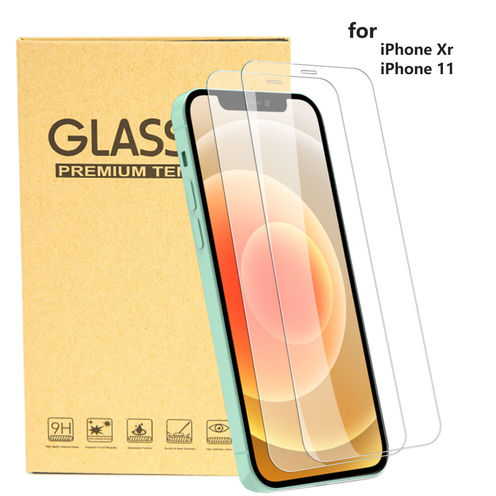 Screen Protector For Compatible With Iphone Xr/ 11 - Clear, Case-Friendly Tempered Glass, 2 Pack 9405492374638