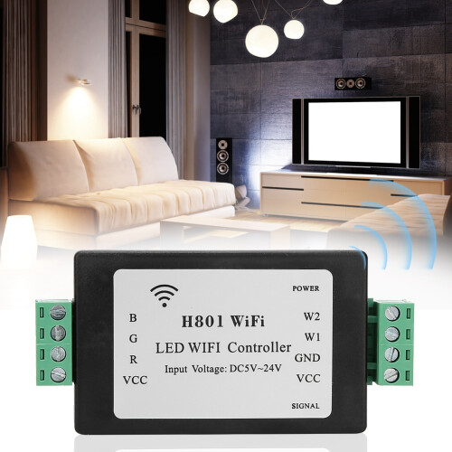 PWM Output Capable LED Controller, Supports Up To100Lamps, Robust WiFi Network Integration, DMX Decoder Capable, Automatic Reconnect Feature, 1